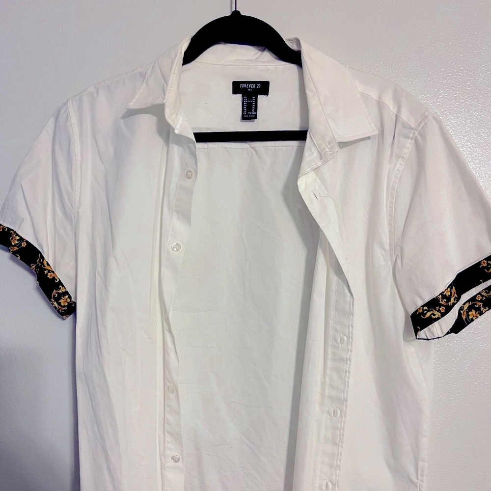 White button down forever 21 shirt